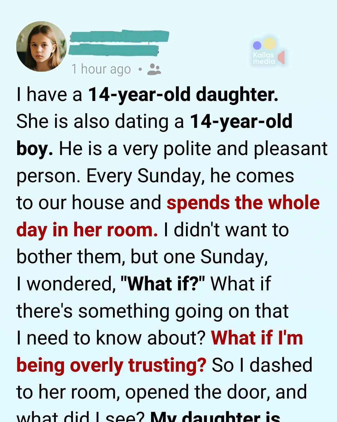 I Burst Into My 14-Year-Old Daughter’s Room Expecting the Worst—What I Found Stopped Me Cold