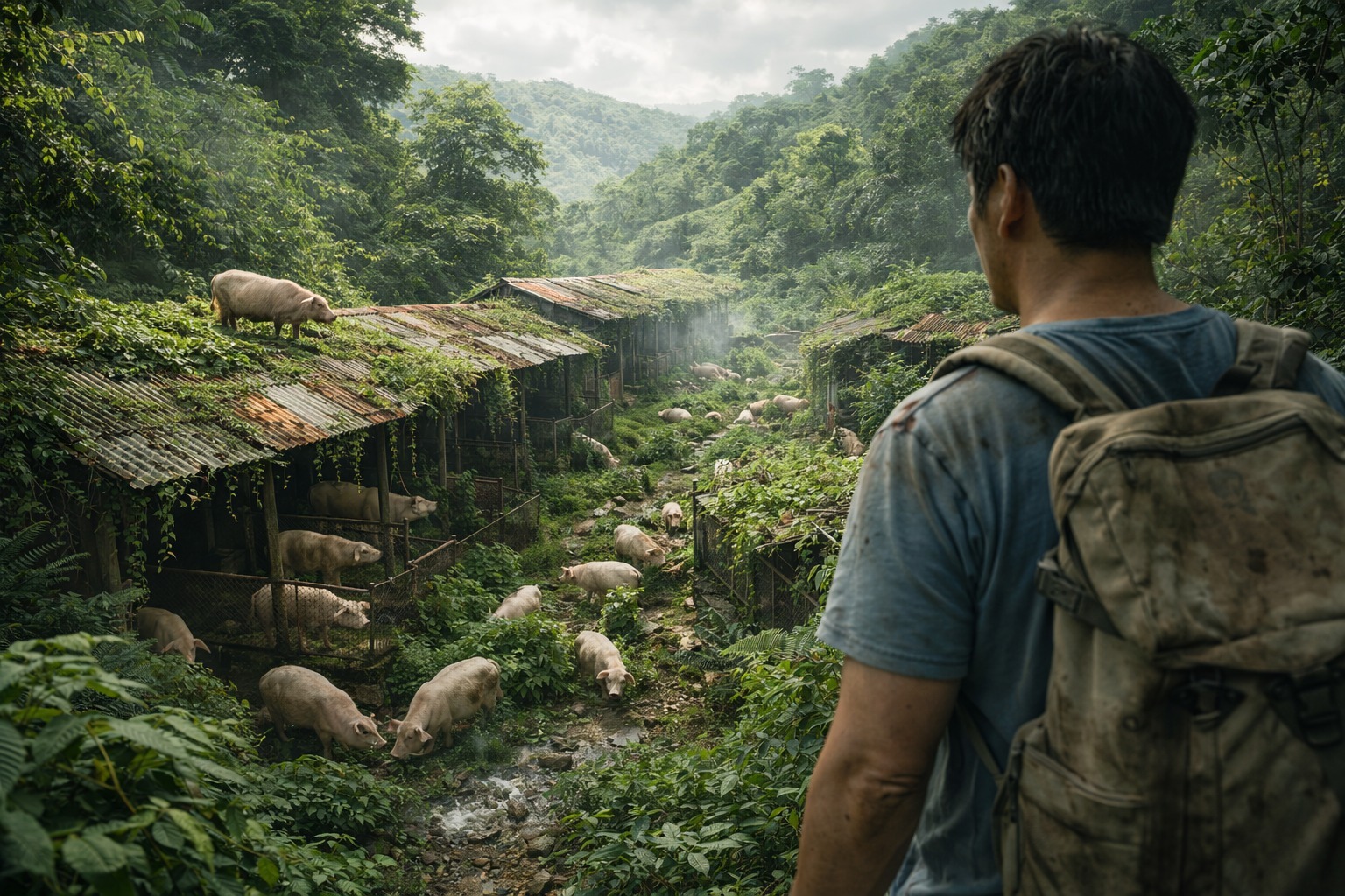 He Rented a Mountain to Raise 30 Pigs, Then Abandoned It for 5 Years – One Day He Returned and Froze at What He Saw…