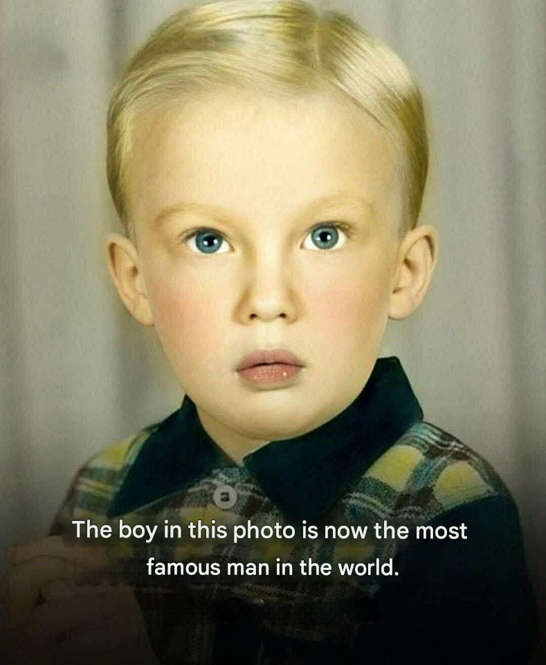 A photograph of a boy who became one of the most recognized men of our time.