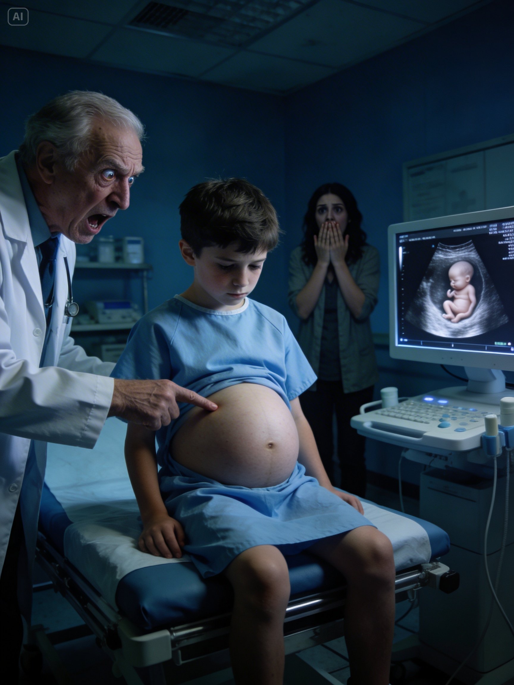 THE DOCTOR LOOKED AT THE ULTRASOUND, TURNED PALE, AND ASKED ME SOMETHING THAT MADE MY BLOOD RUN COLD: “MA’AM… IS YOUR HUSBAND HERE?”