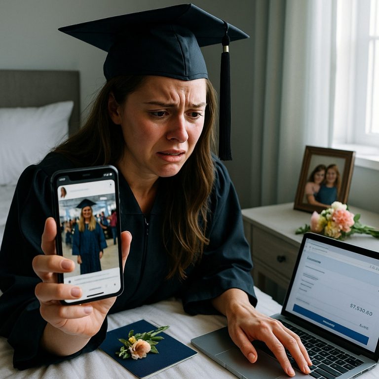 On my graduation day, I saw on Instagram that my family surprised my sister with a trip to Italy