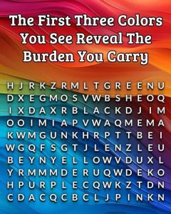 The First Three Colors You See Reveal How You Intimidate People